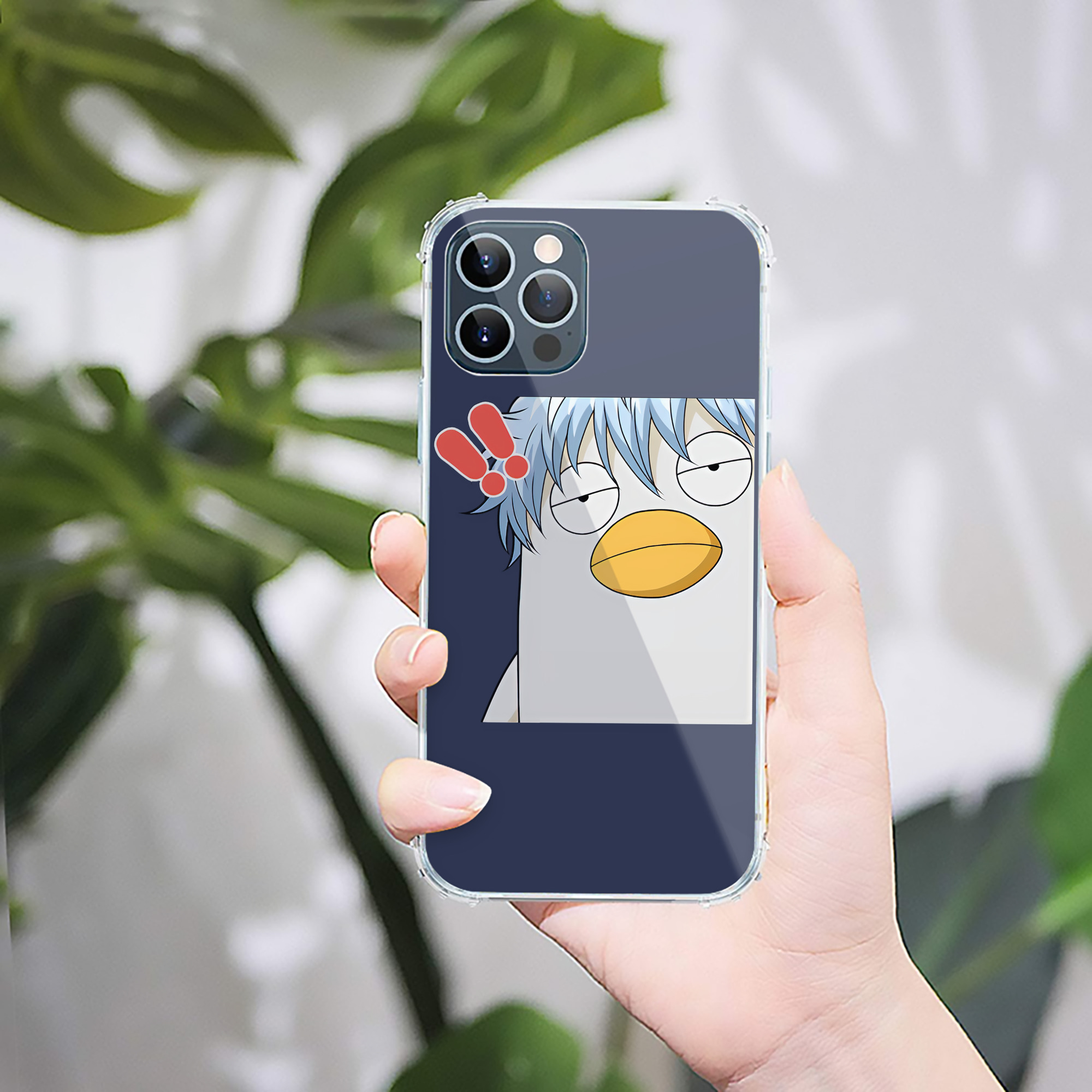 （画像用） ぎんたま 坂田銀時（さかたぎんとき） 神楽 志村新八（しむら しんぱち） GINTAMA Sakata Gintoki Kagura Shimura Shinpachi 【iPhone 12シリーズ対応】透明スマホケース（クリアソフトケース）